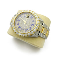 Pasadyang Diamond Rolex Watch DATEJUST 41 mm (126333) - Diagonal