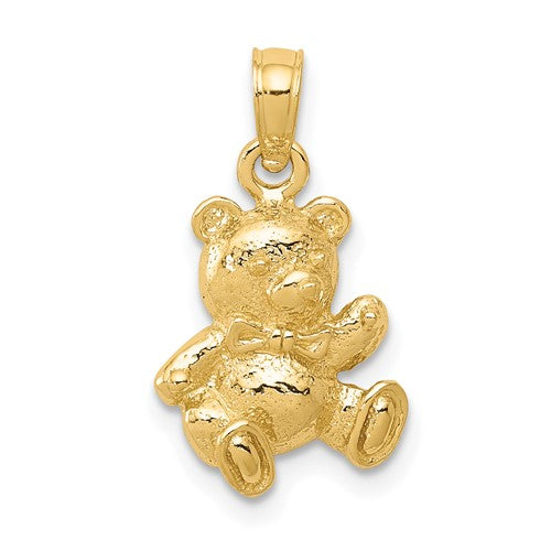 Teddy Bear Pendant (14K)