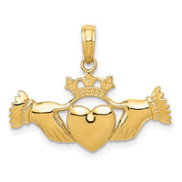 Glossy Claddagh Pendant (14K)