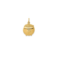 Lucky Pot with Gold-Coins Pendant (14K)