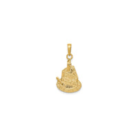 Slice of Cake "Happy Birthday" Pendant (14K)