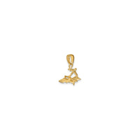 3-D Beach Lounge Chair w/ Umbrella Charm (14K)