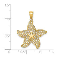 Lacey Starfish Pendant (14K)