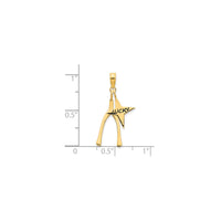 Lucky Star & Wishbone Pendant (14K)