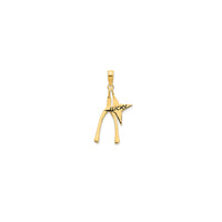Lucky Star & Wishbone Pendant (14K)
