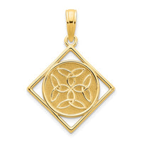 Glossy Celtic Knot Pendant (14K)