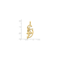 Gymnast w/ Ribbon Pendant (14K)