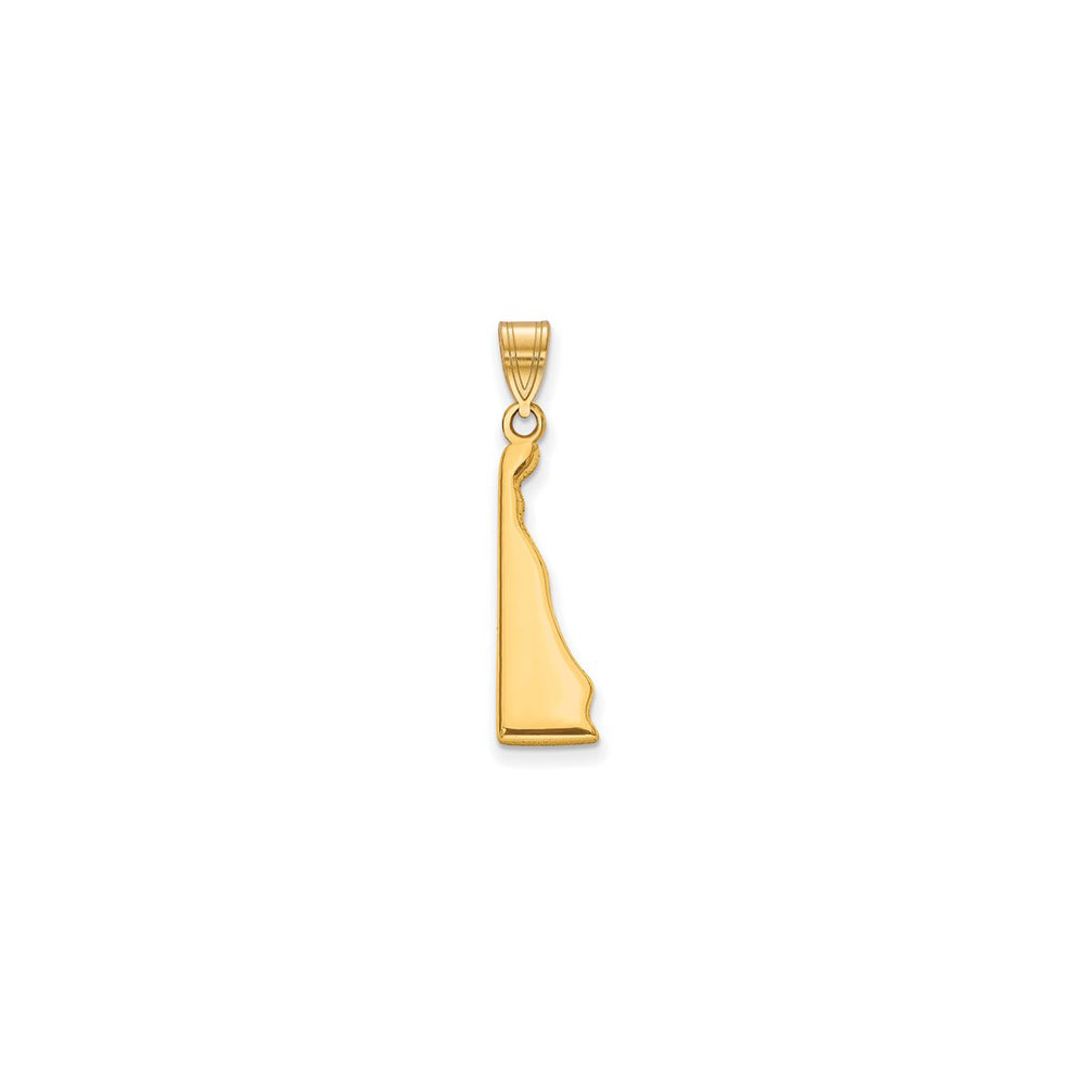 Plain Delaware State Pendant (14K)