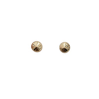 Diamond-Cut Round Stud Earrings (14K)