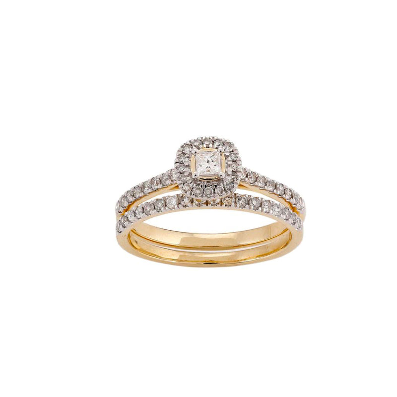 Two-Piece Diamond Engagement Ring (14K)