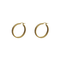 Diamond Inside Out Hoop Earrings (14K)