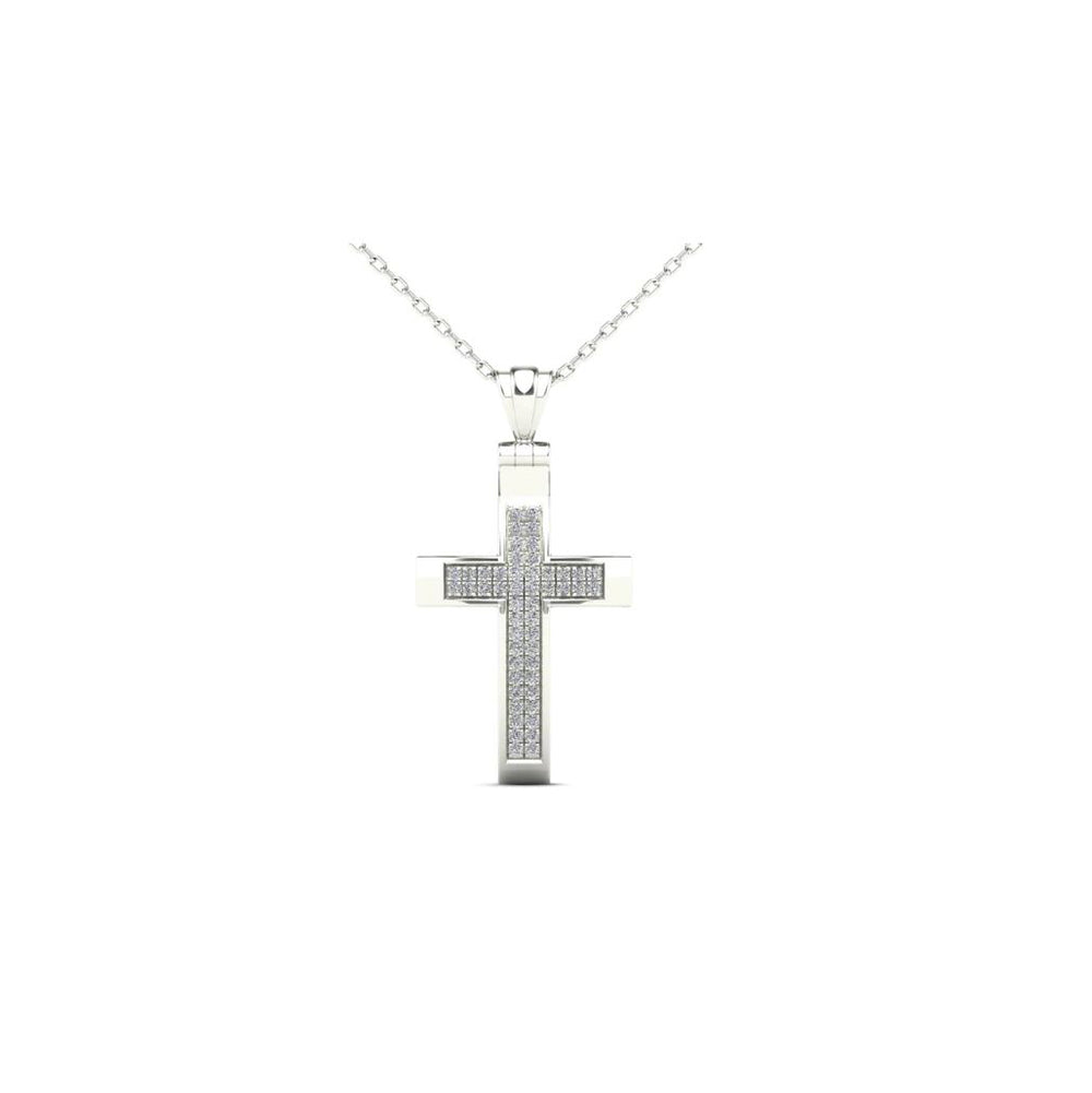 Diamond Cross Pendant (14K)