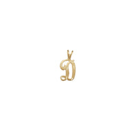 Diamond-cut Initial Letters Pendant (14K)