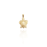Diamond-Cut Turtle Pendant (14K)