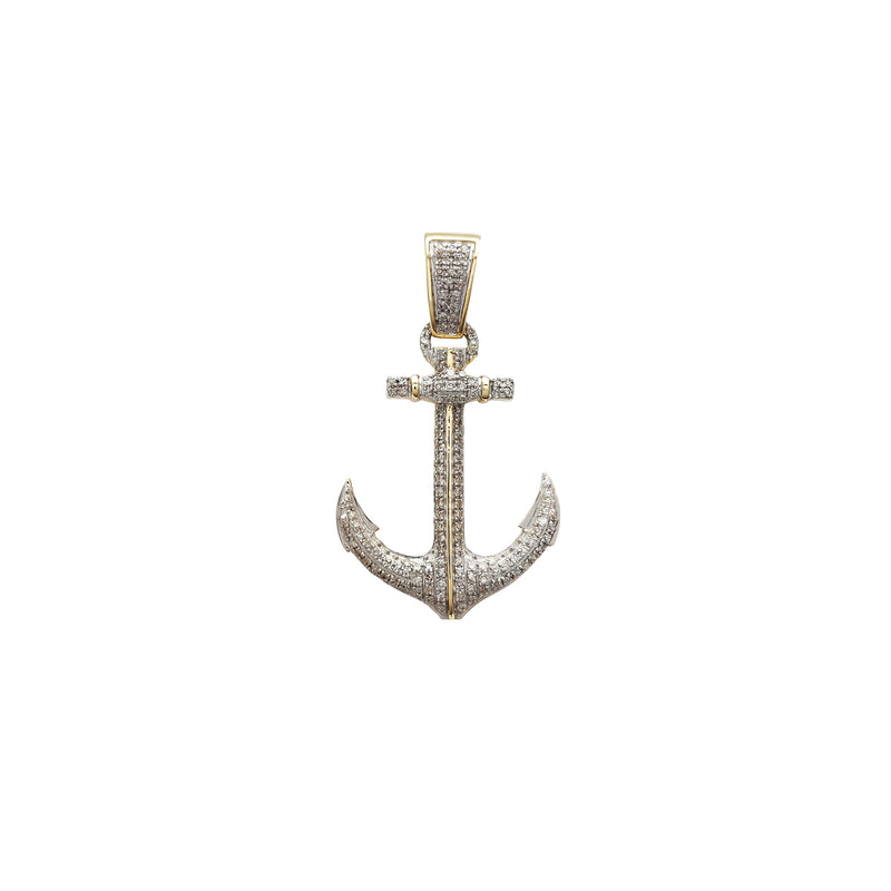Diamond Anchor Pendant (10K) Popular Jewelry New York