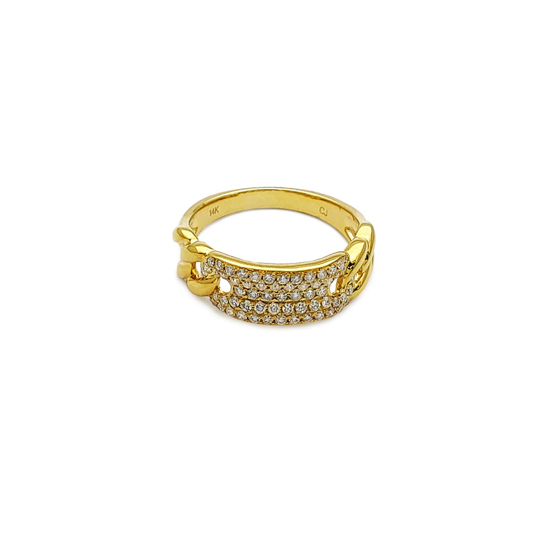 Diamond Bar Cuban Ring (14K) Popular Jewelry New York