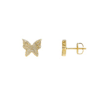 Diamond Butterfly Stud Earrings (14K) Popular Jewelry New York