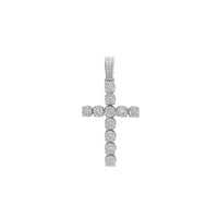 Diamond Cluster Budded Cross Pendant (14K) Popular Jewelry New York