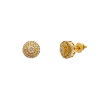 Kek Kluster Berlian Subang Stud Emas Kuning (14K) Popular Jewelry New York