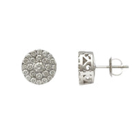 Diamond Cluster Round Stud Earrings (14K) Popular Jewelry New York