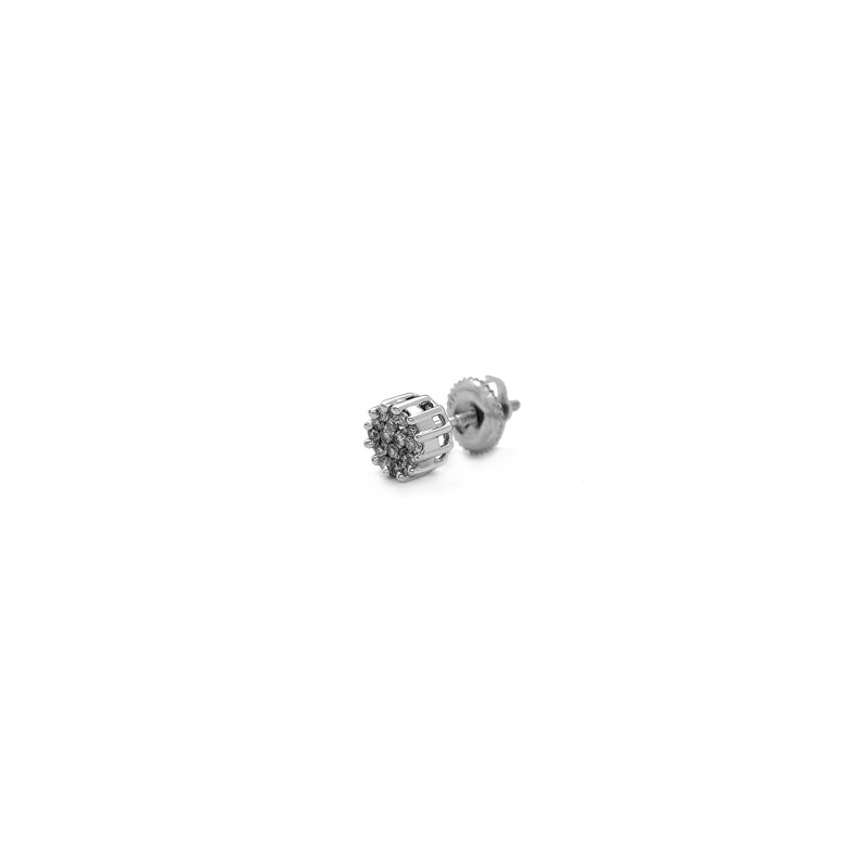 Diamond Cluster Stud Earrings (14K) Popular Jewlery New York