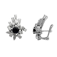 Diamond Cocktail Baguetter & Marquise Stud Earirngs (18K) Popular Jewelry New York