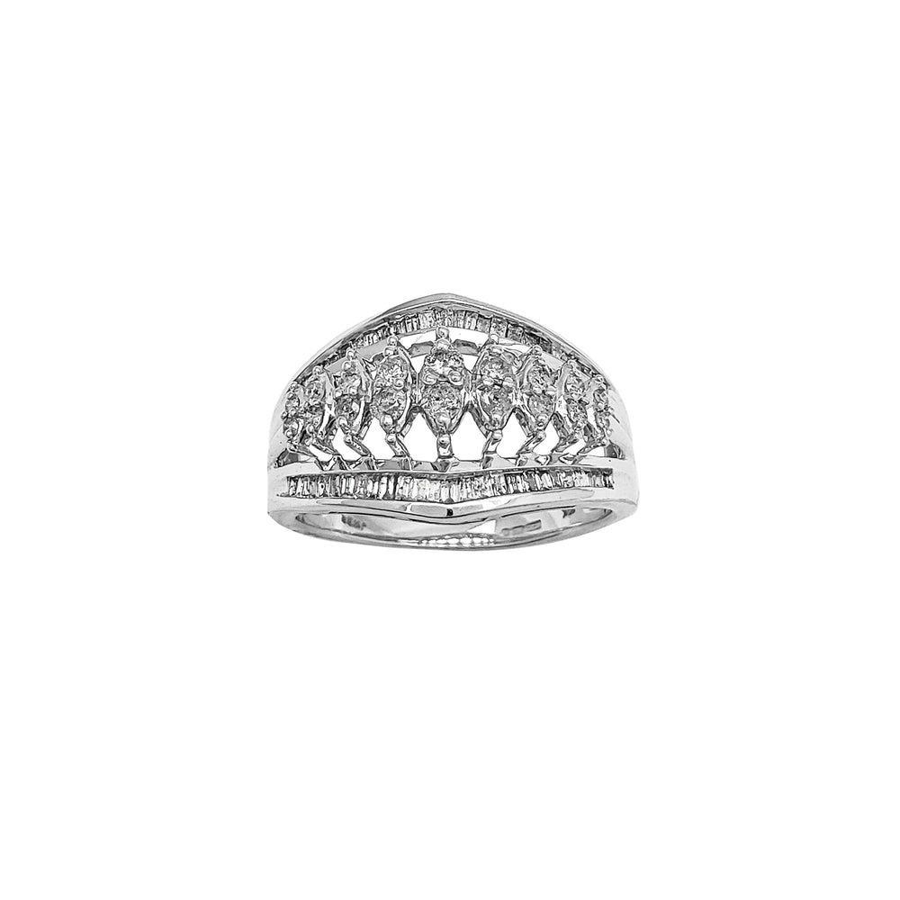 Diamond Cocktail Lady Ring (10K) Popular Jewelry New York