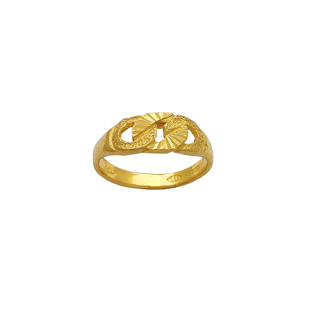 Diamond Cut Cuban Ring (24K)