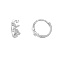 Diamond Cuts Butterfly Huggie Earrings (14K)