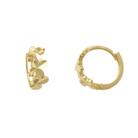 هيرا ڪٽ بٽر فلائي Huggie ڪنارن (14K) Popular Jewelry نيو يارڪ