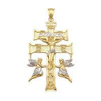 Diamond Cuts CARAVACA Crucifix Pendant (14K) Popular Jewelry New York