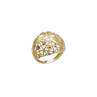 鑽石切割花式鋸狀滾邊戒指 (14K) Popular Jewelry 紐約