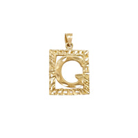 Frame Inital/Letter Pendant (14K)