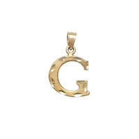 Diamond-Cut Letter/Initial Pendant (14K)