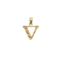 Diamond-Cut Letter/Initial Pendant (14K)