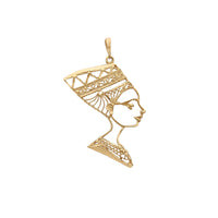 Potongan Berlian Garis Besar Liontin Nefertiti (14K) Popular Jewelry NY