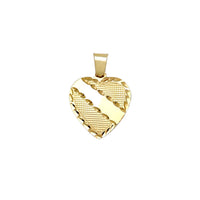 Diamond Cuts Plain Regal Heart pakabukas (14K) Popular Jewelry NY