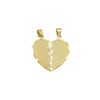 Подвеска Diamond Cuts Scan-Line Partable Heart (14K) Popular Jewelry New York