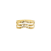 Diamond Cuts Stripes Fancy Ring (14K) Popular Jewelry New York