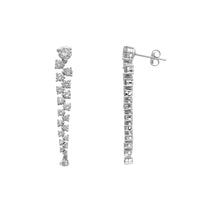 Diamond Dangling Stud Earrings (14K)