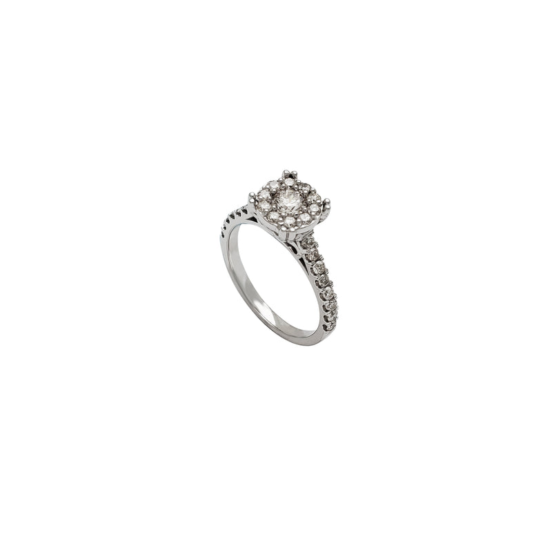 Diamond Disk Wedding Ring (14K)