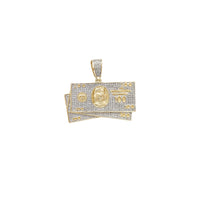 Privesek z diamantom sto dolarjev (10 K) Popular Jewelry NY