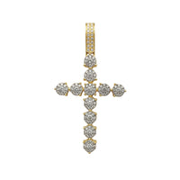 Diamond Iced-Out Budded Cross Pendant (14K) Popular Jewelry New York