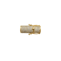 Diamant Iced-Out Cylinder Clasp-Lock (14K)
