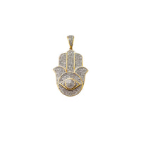 Diamond Iced-Out Hamsa Hand Pendant (10K) Popular Jewelry New York