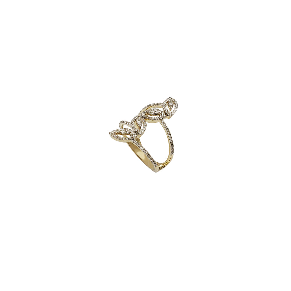 Diamond Leafs Ring (14K)
