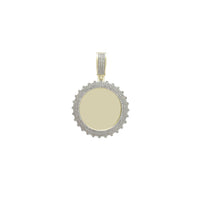 Yellow Gold Diamond Memorial Picture Medallion Pendant (14K) Popular Jewelry New York