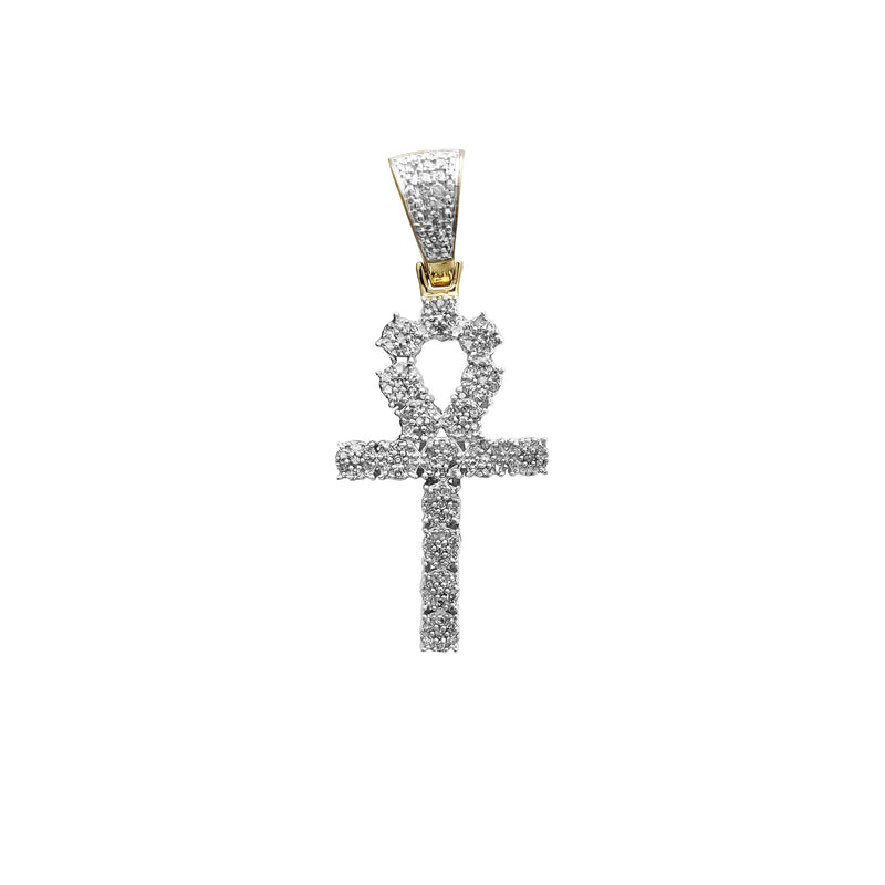Diamond Micropave Ankh Pendant (10K) Popular Jewelry New York