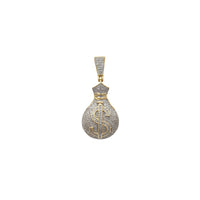 Dimanta naudas maisa kulons (10K) Popular Jewelry NY