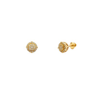 Diamond Round Pave Stud Earrings (14K) Popular Jewelry New York